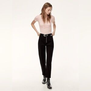 Wilfred Black Straight Leg Pants